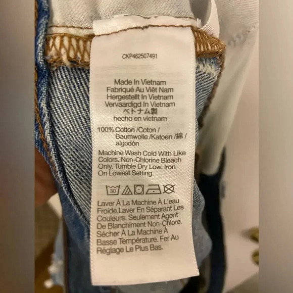 Madewell Relaxed Mid Length Denim Shorts Steenwick Wash Ripped Edition Blue 29 - Picture 9 of 11